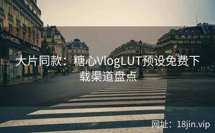大片同款：糖心VlogLUT预设免费下载渠道盘点